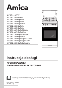 Instrukcja Amica 57GEH2.33HZpTaA(W) Kuchnia