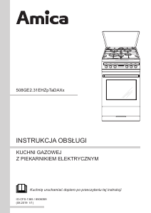 Instrukcja Amica 58GEH2.31HZpTaDA(Xx) Kuchnia