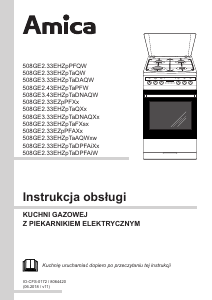Instrukcja Amica 58GED2.33HZpTaQ(Xx) Kuchnia