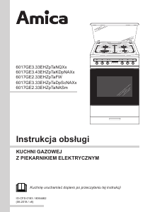 Instrukcja Amica 617GEH3.33HZpTaDpNASc(Xx) Kuchnia