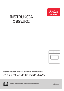 Instrukcja Amica 6123GE3.43HZpTsKDpNA(Xx) Kuchnia