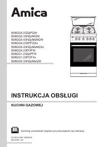 Instrukcja Amica 58GGD1.23OFP(Xv) Kuchnia