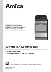 Instrukcja Amica 56GcE3.33ZpTaA(Vrx) Kuchnia