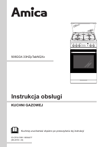 Instrukcja Amica 58GGD4.33HZpTabNQ(Xx) Kuchnia