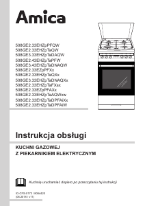 Instrukcja Amica 58GED3.33HZpTaDNAQ(Xx) Kuchnia