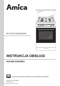 Instrukcja Amica 617GGH5.43HZpTabDN(Xx) Kuchnia