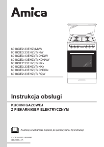 Instrukcja Amica 618GES2.33HZpTaN(Xx) Kuchnia