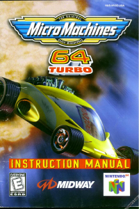 Manual Nintendo N64 Micro Machines 64 Turbo