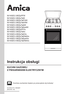 Instrukcja Amica 510GEH3.33ZpTaDpA(W) Kuchnia