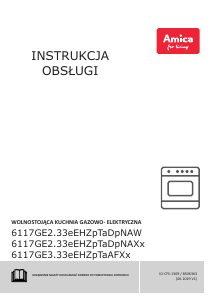 Instrukcja Amica 6117GET3.33HZpTaAF(Xx) Kuchnia