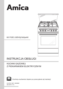 Instrukcja Amica 617GEH3.33HZpTaDpA(W) Kuchnia