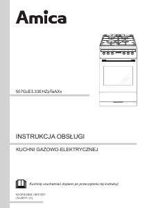 Instrukcja Amica 57GcES3.33HZpTaA(Xx) Kuchnia