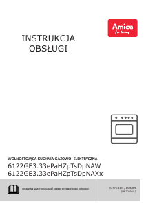 Instrukcja Amica 6123GE3.33PaHZpTsDpNA(W) Kuchnia