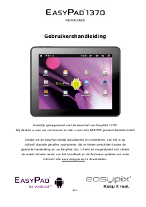 Handleiding Easypix EasyPad 1370 Tablet