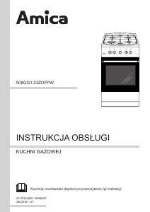 Instrukcja Amica 58GGD1.23ZOFP(W) Kuchnia