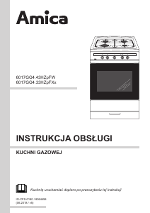 Instrukcja Amica 617GGH4.33HZpF(W) Kuchnia