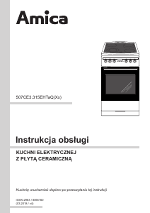 Instrukcja Amica 57CE3.315HTaQ(Xx) Kuchnia