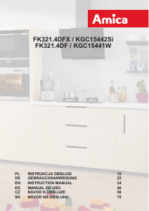 Manual Amica FK321.4DFX Fridge-Freezer