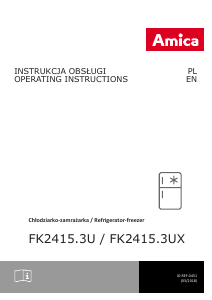 Handleiding Amica FK2415.3U Koel-vries combinatie