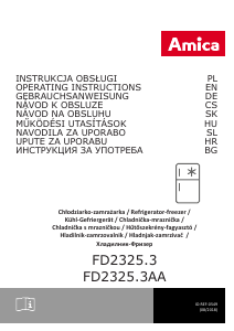 Návod Amica FD2325.3 Chladnička s mrazničkou