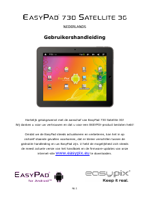 Handleiding Easypix EasyPad 730 Satellite 3G Tablet