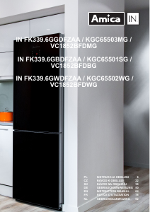 Manual Amica IN FK339.6GGDFZAA Fridge-Freezer