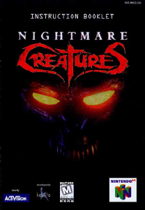 Manual Nintendo N64 Nightmare Creatures
