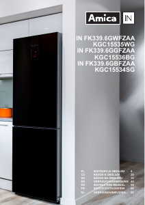 Mode d’emploi Amica IN FK339.6GWF Réfrigérateur combiné