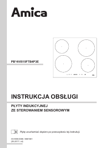 Instrukcja Amica IN 6540 ITB Płyta do zabudowy