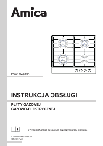 Instrukcja Amica PG6610XED Płyta do zabudowy