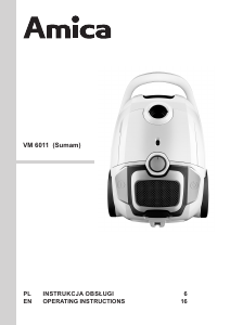 Manual Amica VM 6011 Sumam Vacuum Cleaner