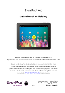 Handleiding Easypix EasyPad 740 Tablet