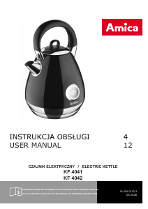 Manual Amica KF 4041 Kettle