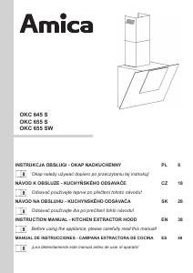 Manual de uso Amica OKC 645 S Campana extractora