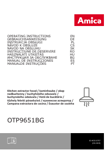 Manual Amica OTP 9651 BG Hotă