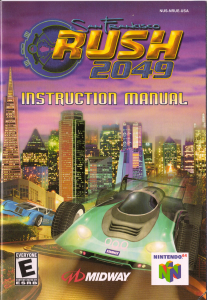 Handleiding Nintendo N64 San Francisco Rush 2049