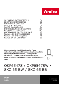 Návod Amica OKP 6547 SW Digestor