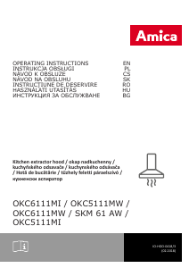 Manuál Amica OKC 6111 MI Odsavač par