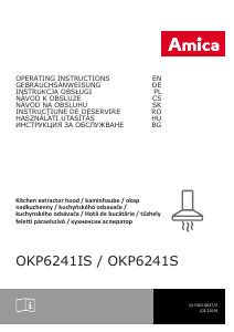 Manual Amica OKP 6241 IS Cooker Hood