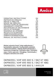 Manual Amica OKP 6655 S Cooker Hood