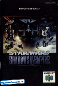 Handleiding Nintendo N64 Star Wars - Shadows of the Empire