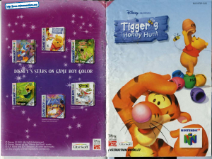 Manual Nintendo N64 Tiggers Honey Hunt