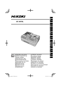 Bruksanvisning Hikoki UC 36YSL Batteriladdare