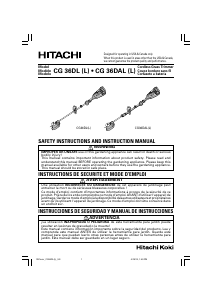 Manual de uso Hitachi CG36DL(L) Cortabordes
