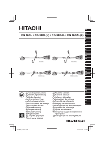 Manual Hitachi CG 36DL Aparador de relva