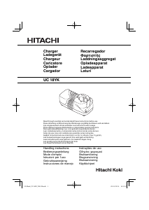 Bruksanvisning Hitachi UC 18YK Batterilader