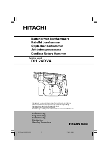 Käyttöohje Hitachi DH 24DVA Pyörivä vasara