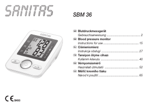 Handleiding Sanitas SBM 36 Bloeddrukmeter