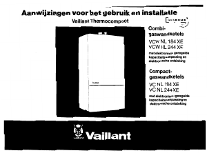 Handleiding Vaillant thermoCOMPACT VCW NL 184 XE CV-ketel