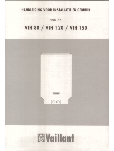 Handleiding Vaillant VIH 80 CV-ketel